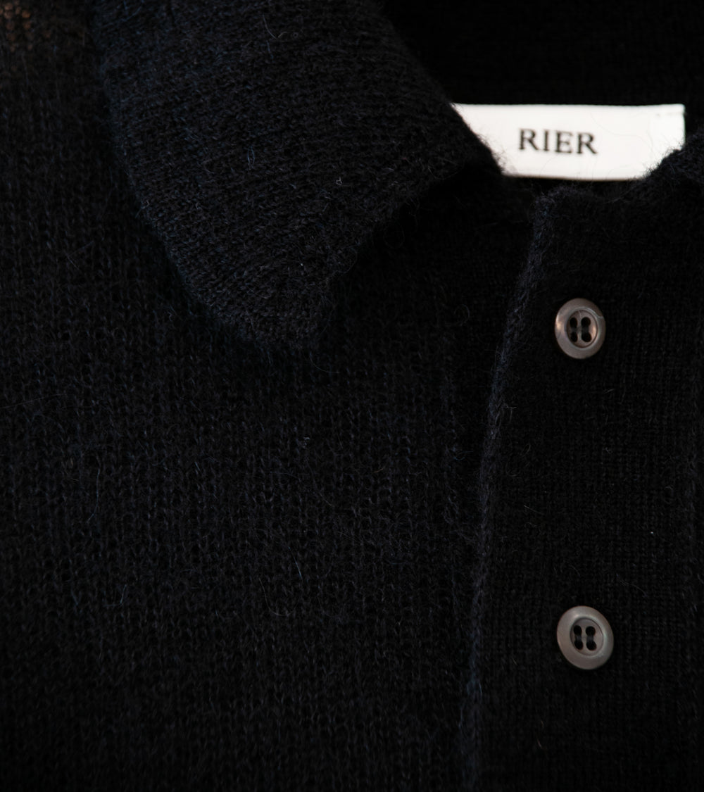 Rier 'Polo' (Black Alpaca Silk)
