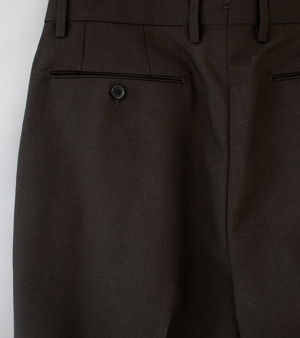 C'H'C'M' 'Single Pleat Trousers' (Brown Vintage Wool)