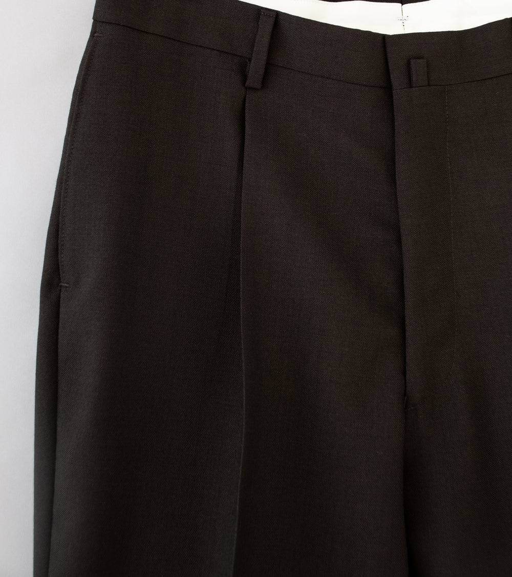 C'H'C'M' 'Single Pleat Trousers' (Brown Vintage Wool)