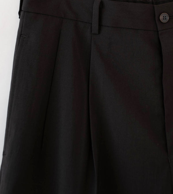 Yoko Sakamoto 'Double Pleated Trousers' (Brown)