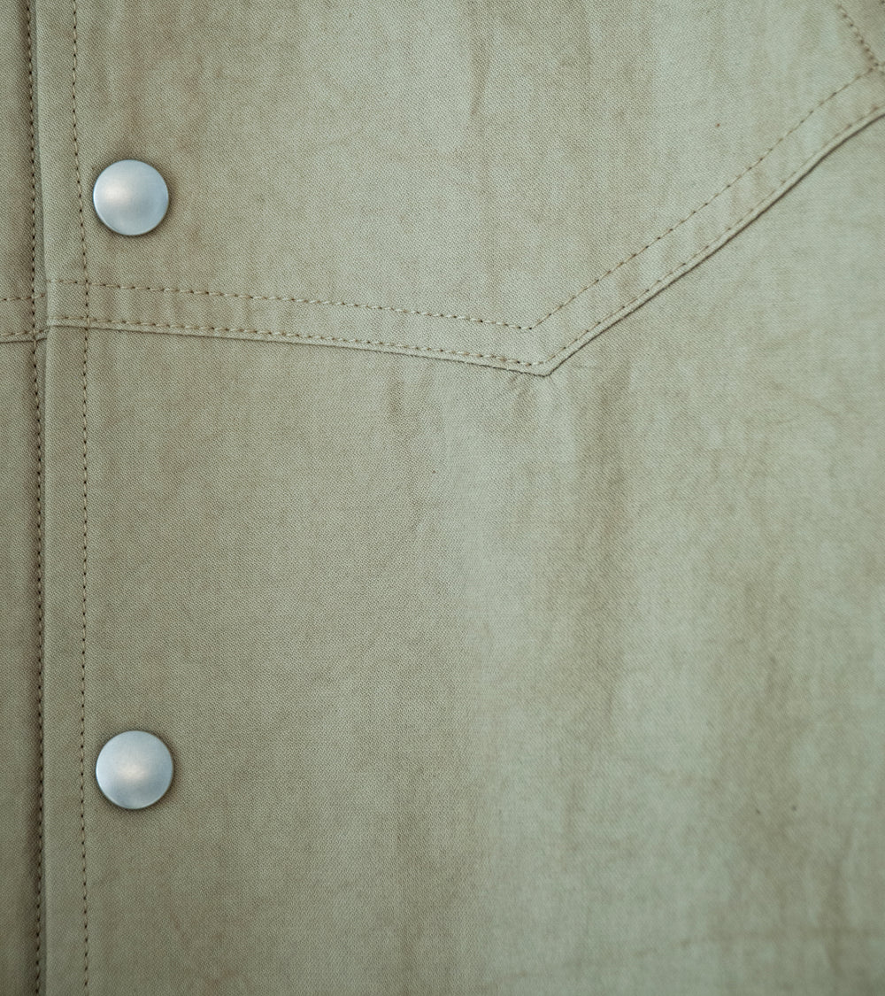 Royce Hill ‘Paneled Snap Jacket’ (Light Khaki Cotton Dyed Twill)