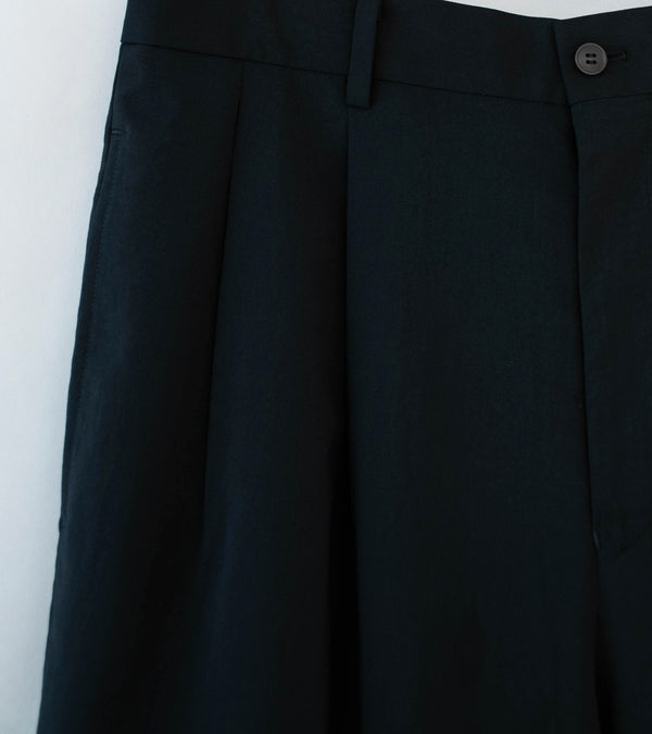 Yoko Sakamoto 'Double Pleated Trousers' (Black) – C'H'C'M'