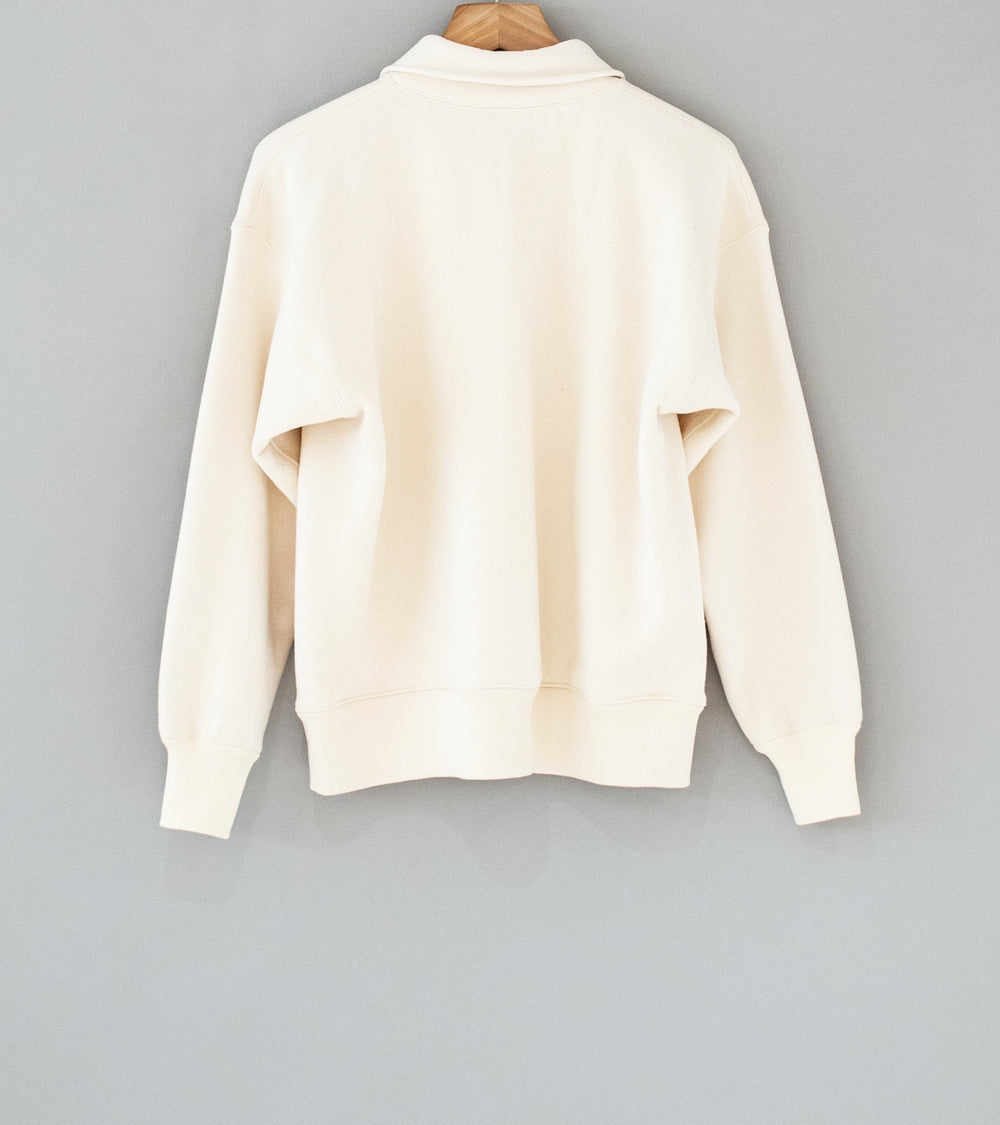Taiga Takahashi 'Lot 611 Half Zip Sweatshirt' (Ivory)