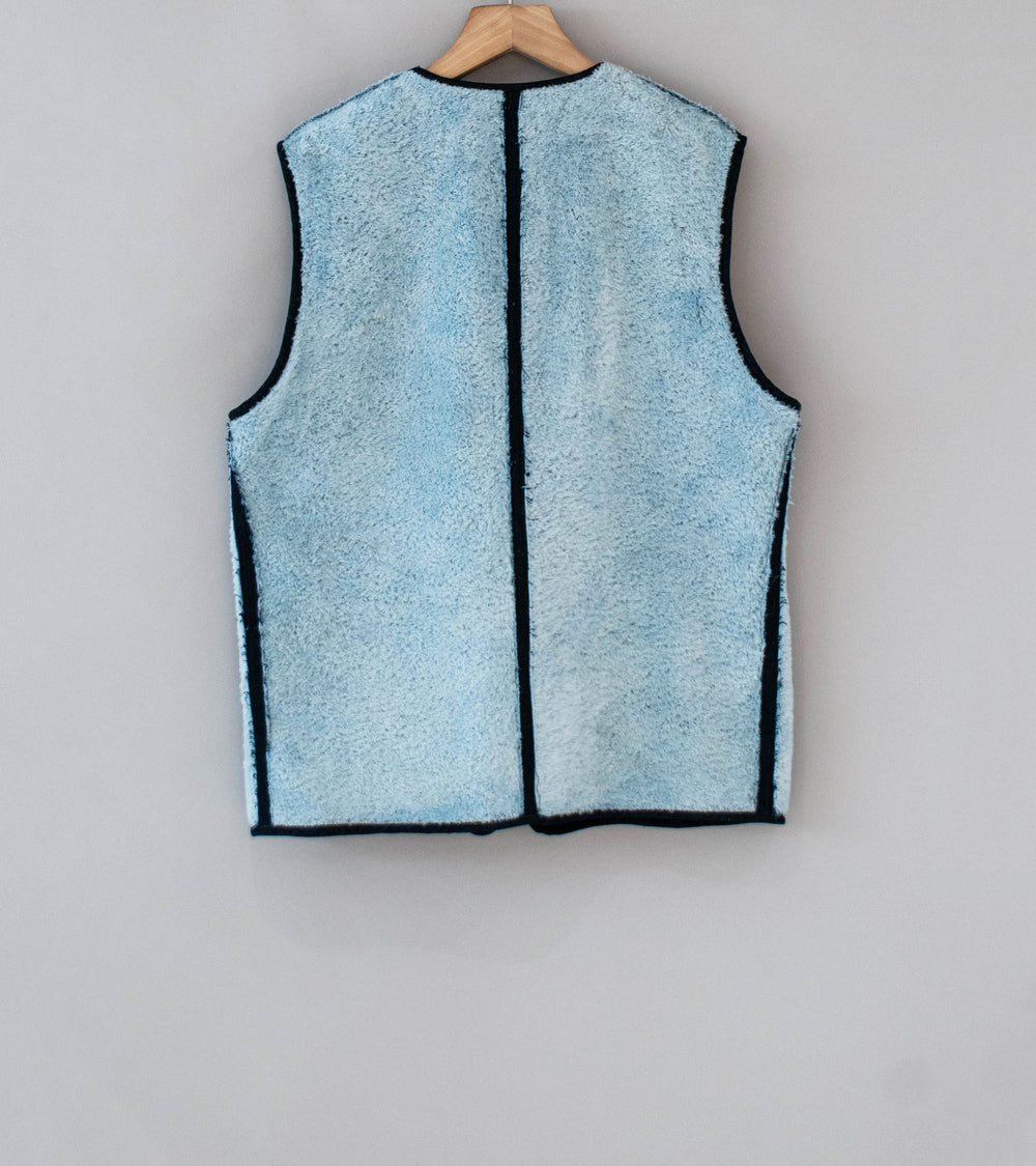 Awasa 'Denim Boa Reversible Vest' (Indigo Blue)