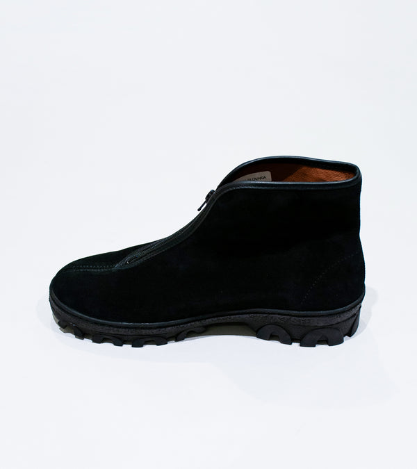 Reproduction of Found 'Russian Military Boots' (Black Suede)