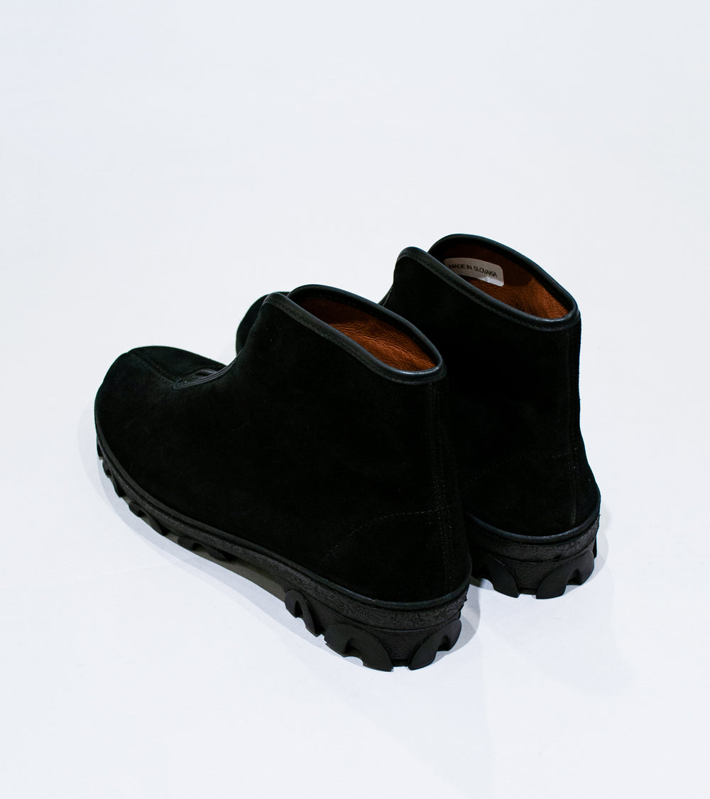 Reproduction of Found 'Russian Military Boots' (Black Suede)