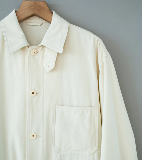 YLÈVE 'Viscose Cotton Coverall Jacket' (Ecru)
