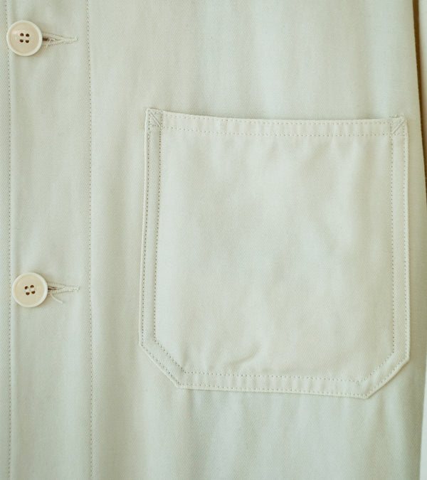 YLÈVE 'Viscose Cotton Coverall Jacket' (Ecru)