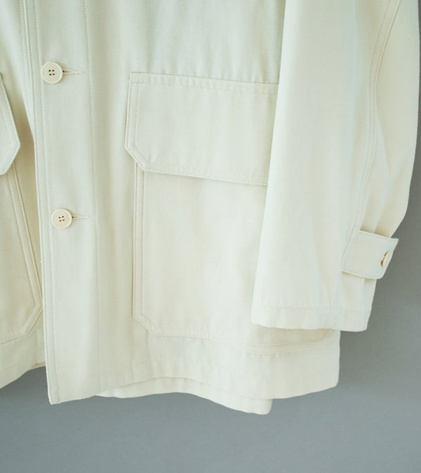 YLÈVE 'Viscose Cotton Coverall Jacket' (Ecru)