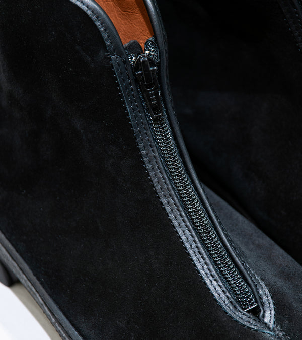 Reproduction of Found 'Russian Military Boots' (Black Suede)