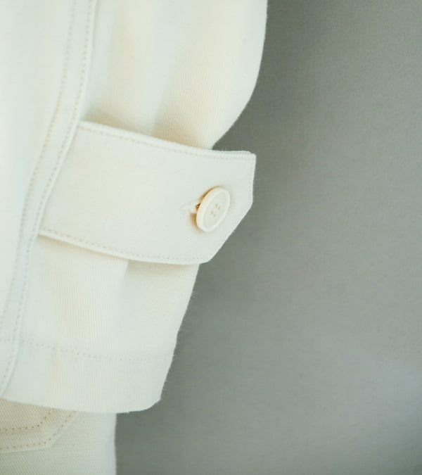 YLÈVE 'Viscose Cotton Coverall Jacket' (Ecru)