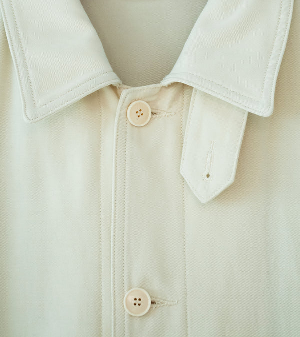 YLÈVE 'Viscose Cotton Coverall Jacket' (Ecru)