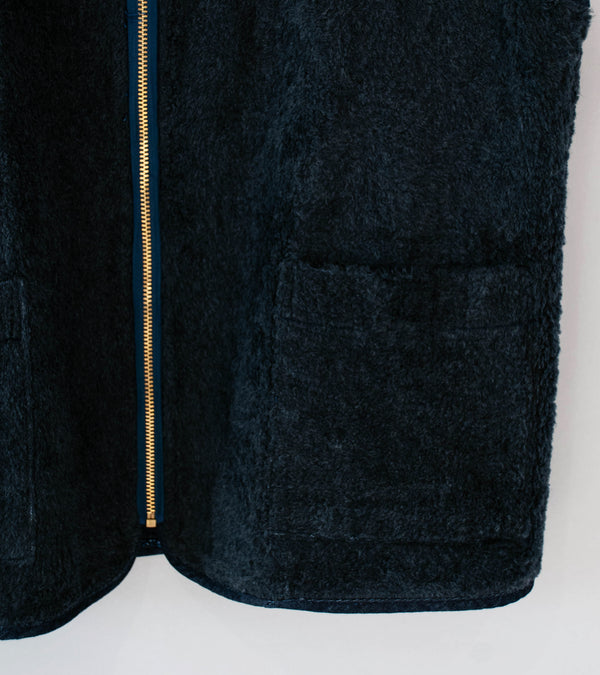 Awasa 'Denim Boa Reversible Vest' (Indigo Black)