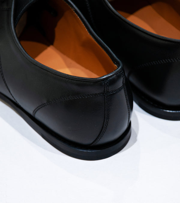 Reproduction of Found 'Italian Military Bicycle Shoe' (Black Leather)