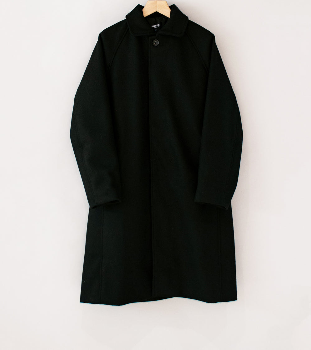Arpenteur 'Utile Coat' (Black Wool Melton)