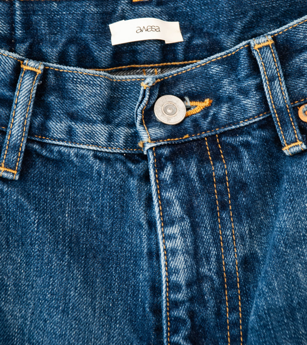 Awasa 'Selvage Denim 5 Pocket Straight Pants' (Indigo)