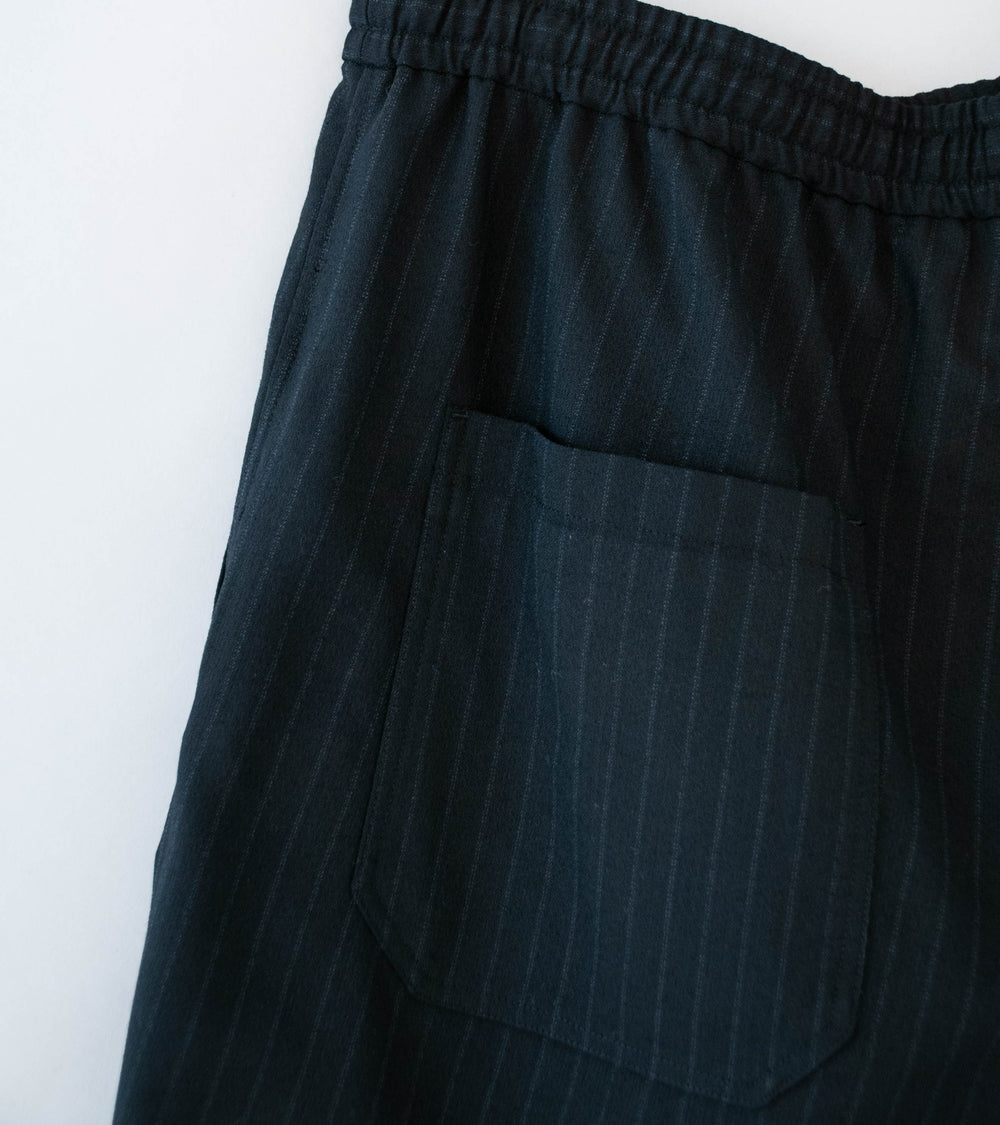 Awasa 'Vintage Wool Amunzen Wide Easy Shorts' (Stripe)