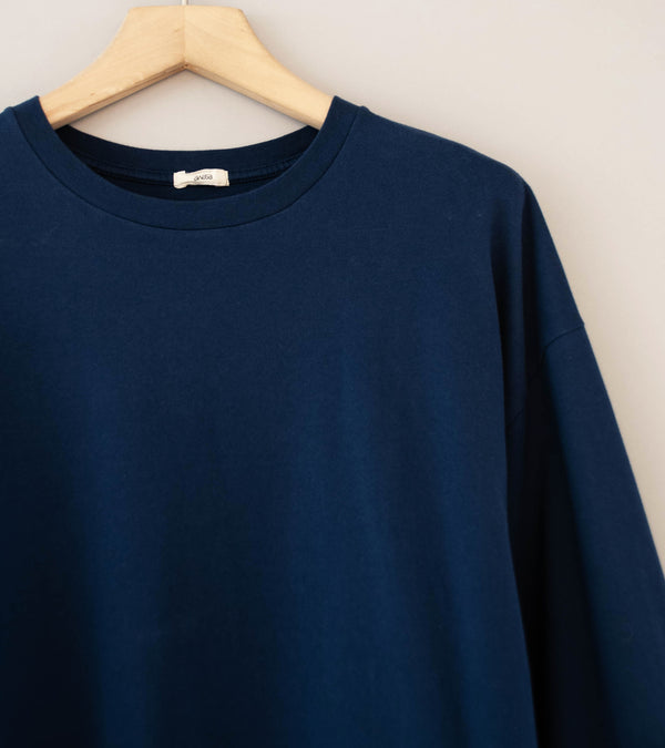 Awasa 'Panel Sleeve Comfortable T-Shirt' (Navy)