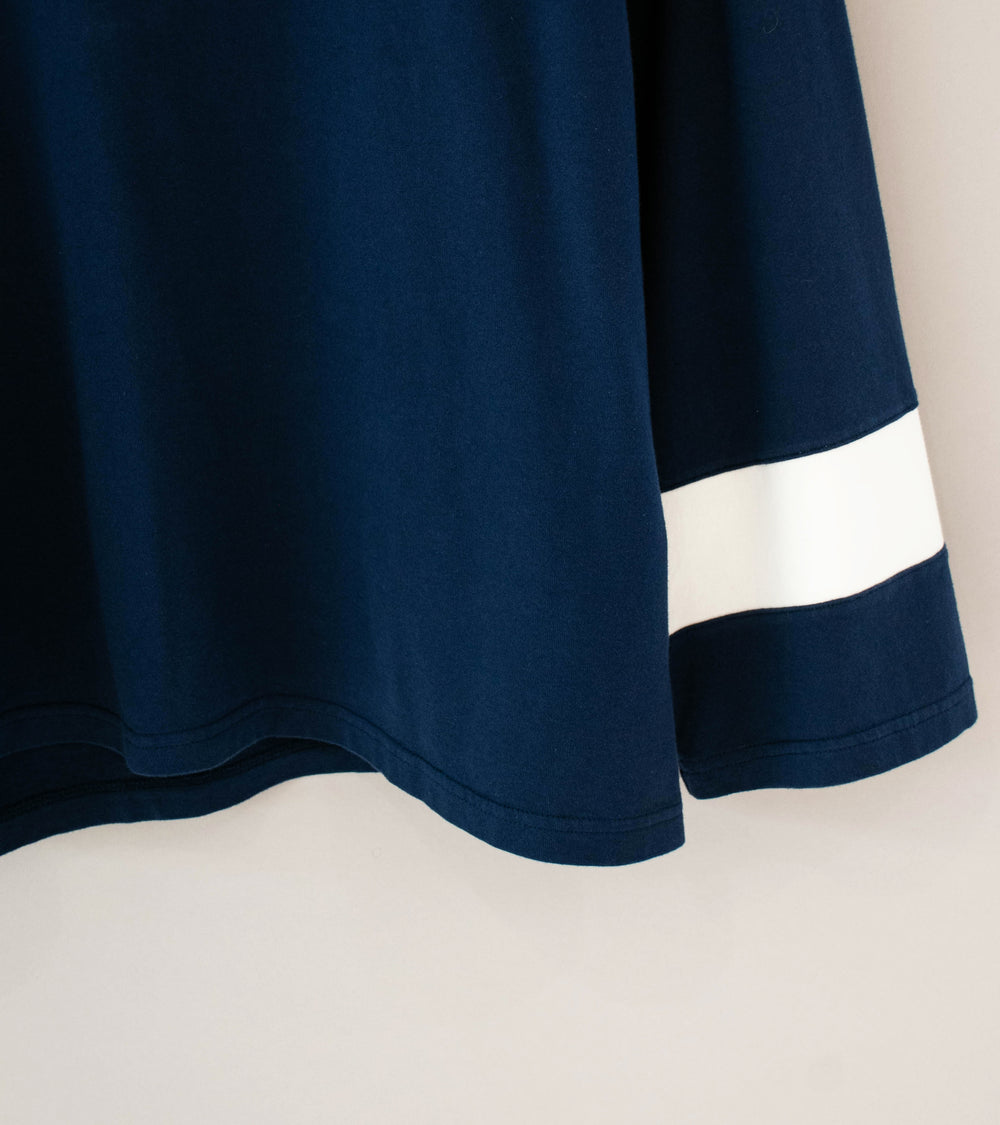 Awasa 'Panel Sleeve Comfortable T-Shirt' (Navy)