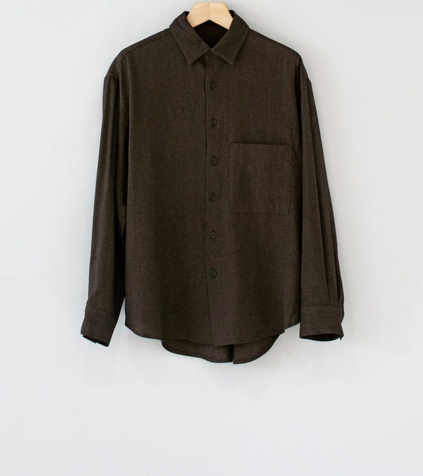 Evan Kinori 'Big Shirt Two (Persimmon Iron Natural Dyed Wool Washi)