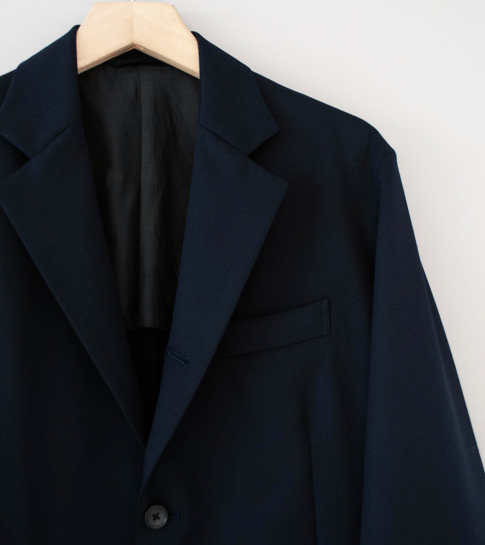 Awasa 'Wool Gabardine Day Off Jacket' (Navy)