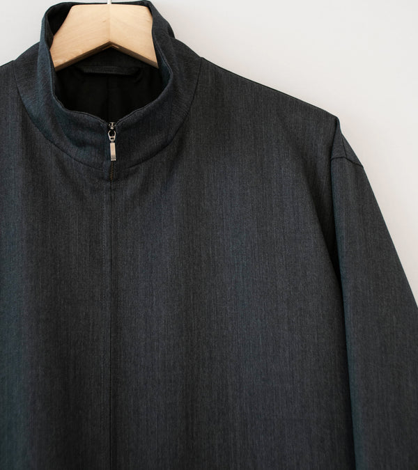 Awasa 'Wool Gabardine Zip Up Jacket' (Gray)