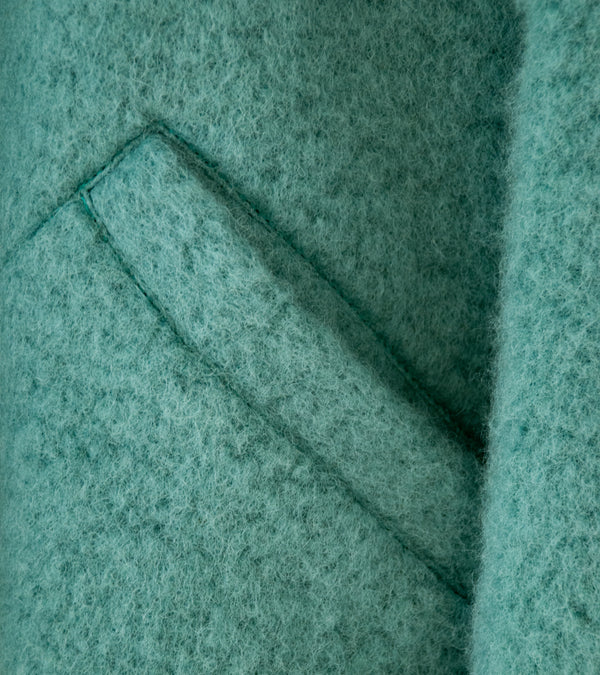 Arpenteur 'Contour Jacket' (Turquoise Shaggy Wool)