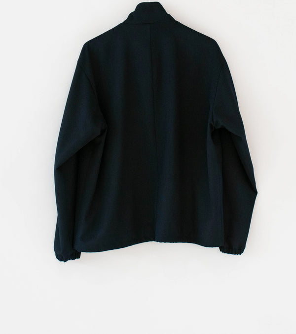 Awasa 'Wool Gabardine Zip Up Jacket' (Navy)