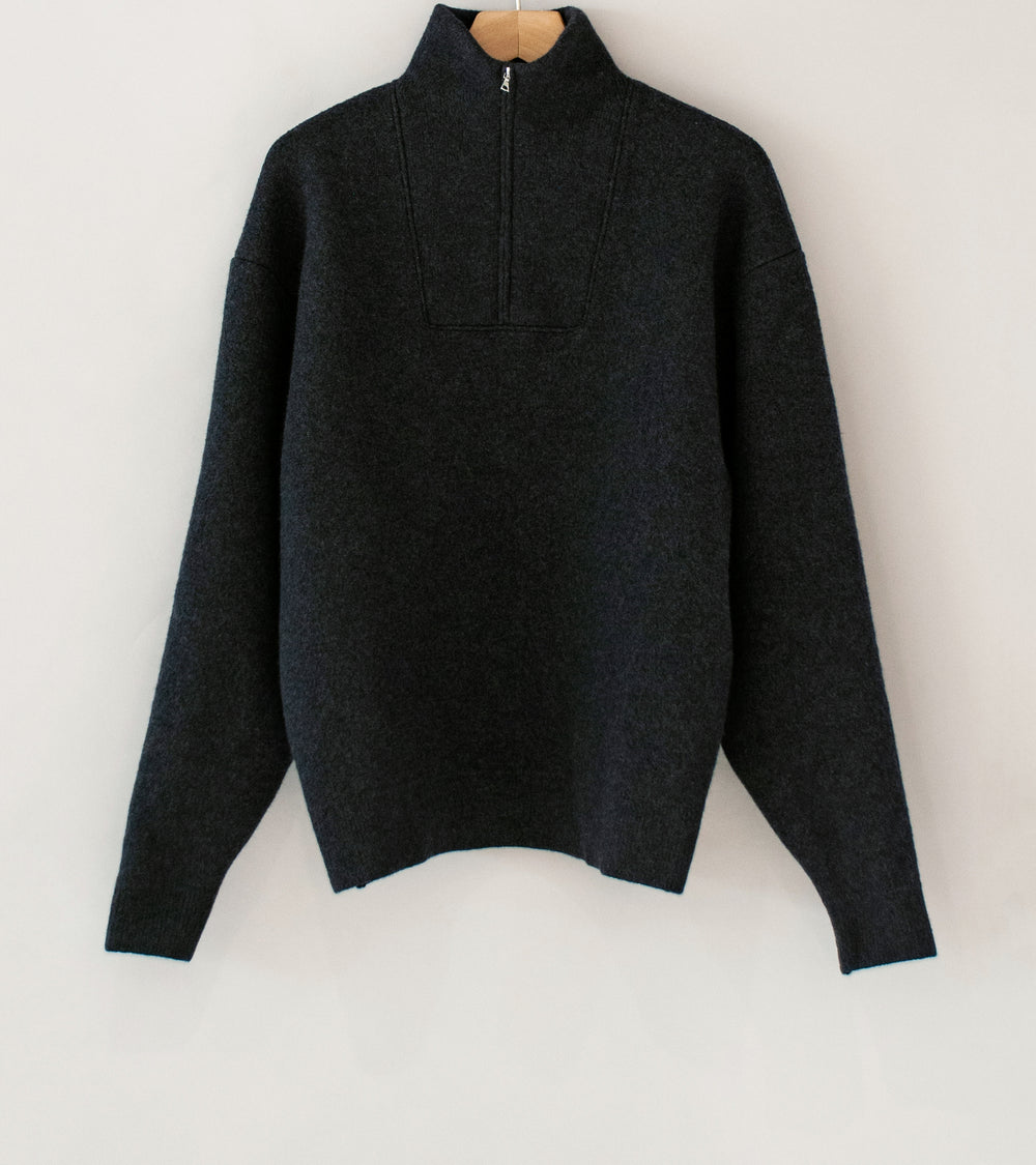 Arpenteur 'Cam Sweater' (Charcoal Felted Wool)