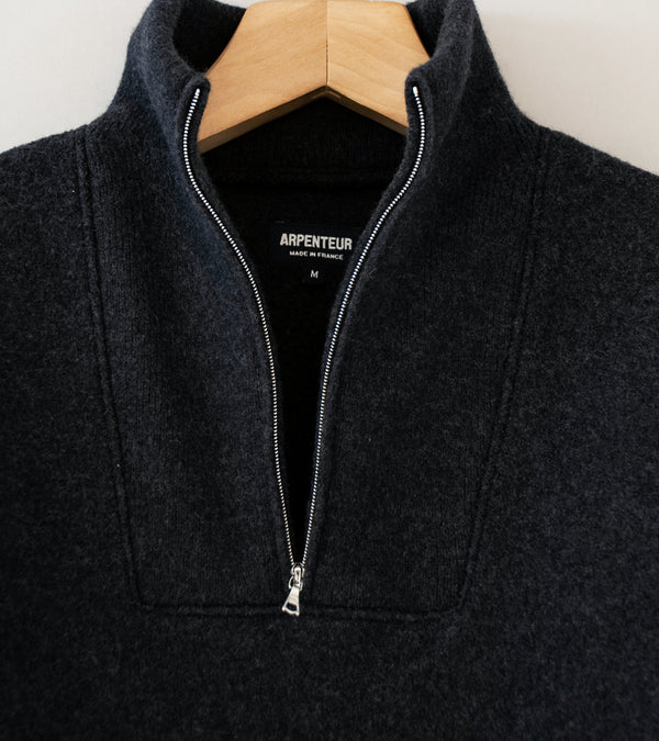 Arpenteur 'Cam Sweater' (Charcoal Felted Wool)