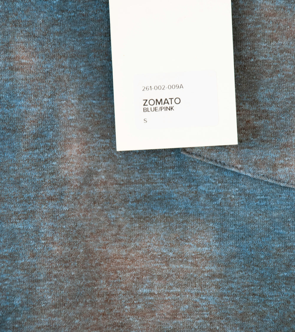 Buckets New York 'Zomato Pocket Tee' (Blue Pink)