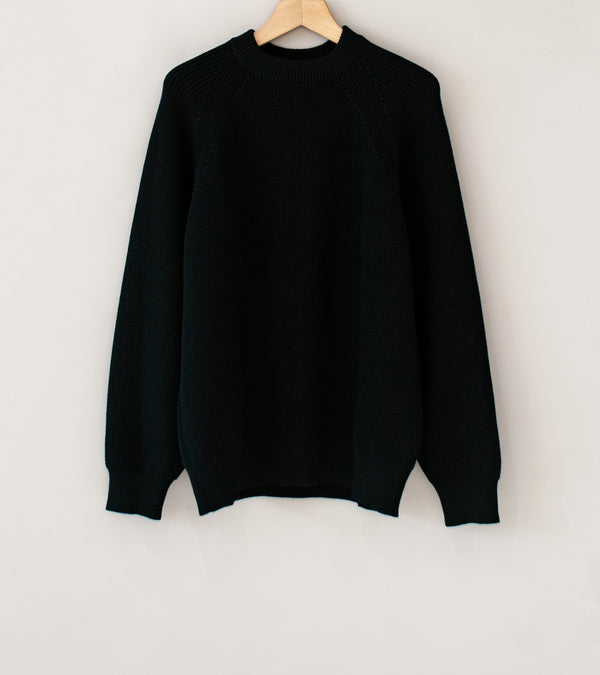 Arpenteur 'Plano Sweater' (Black Merino Wool Rib)
