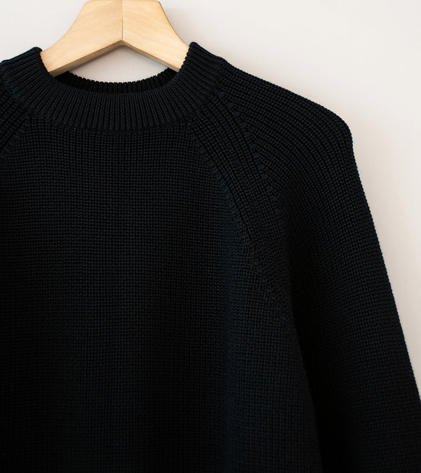 Arpenteur 'Plano Sweater' (Black Merino Wool Rib)