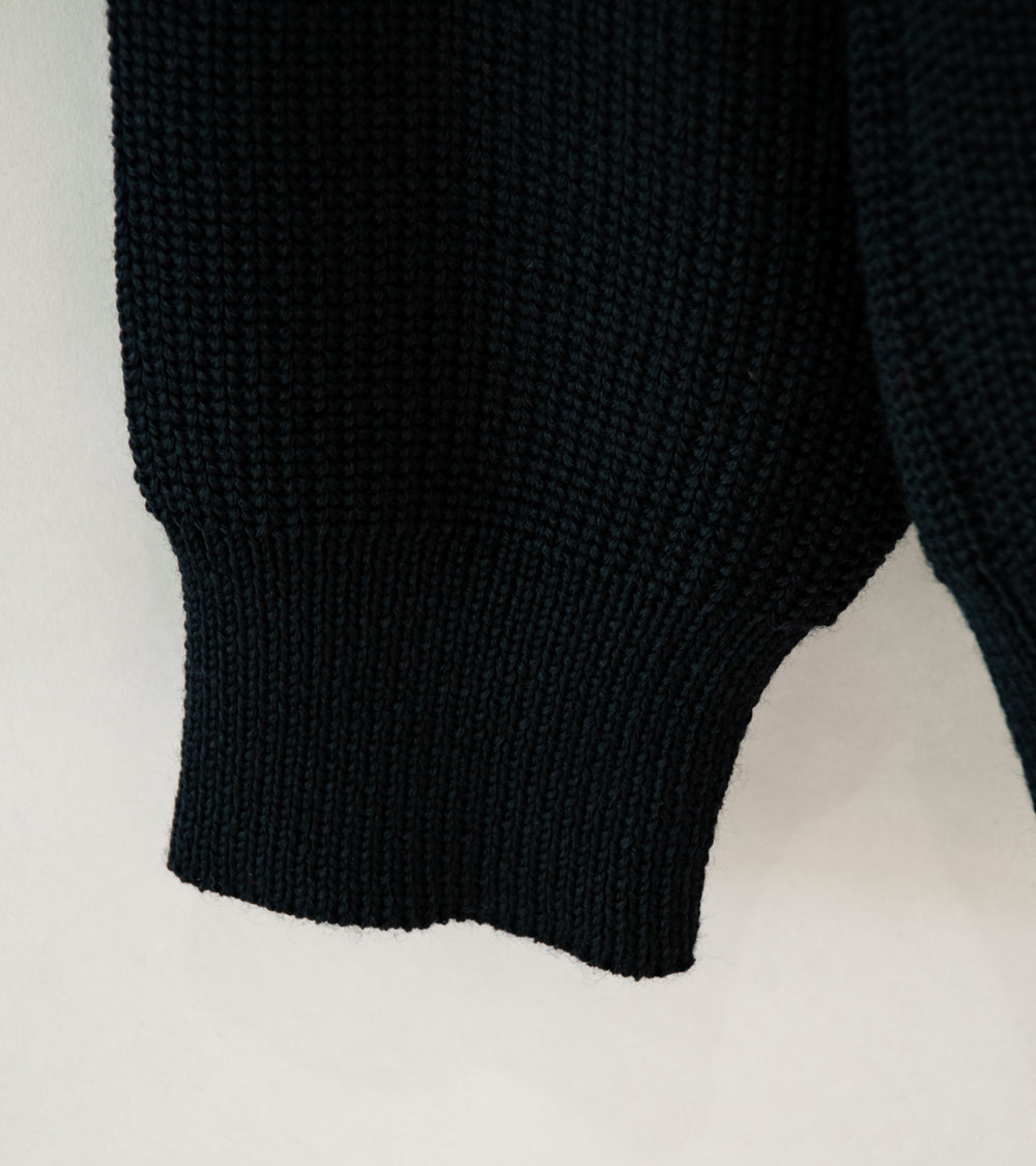 Arpenteur 'Plano Sweater' (Black Merino Wool Rib)