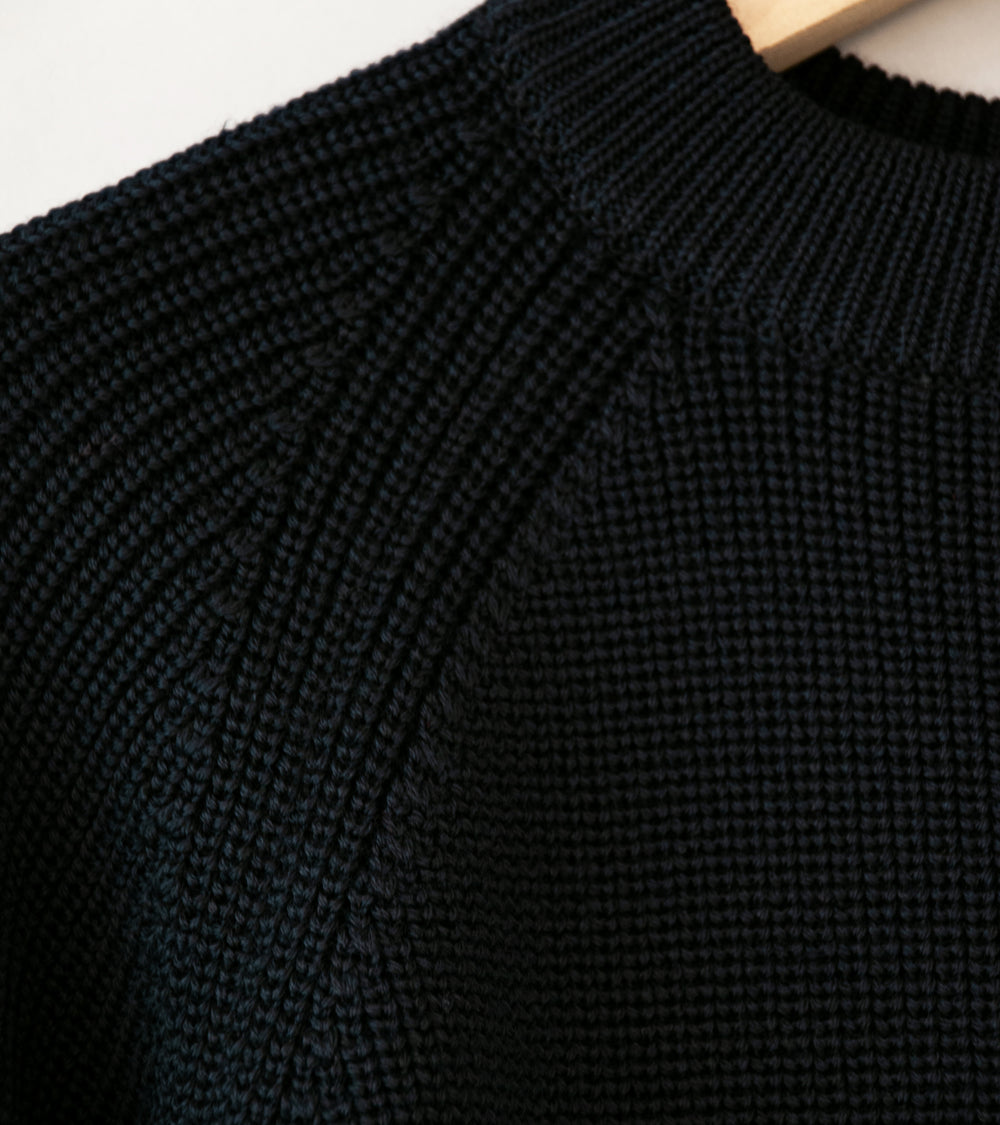 Arpenteur 'Plano Sweater' (Black Merino Wool Rib)