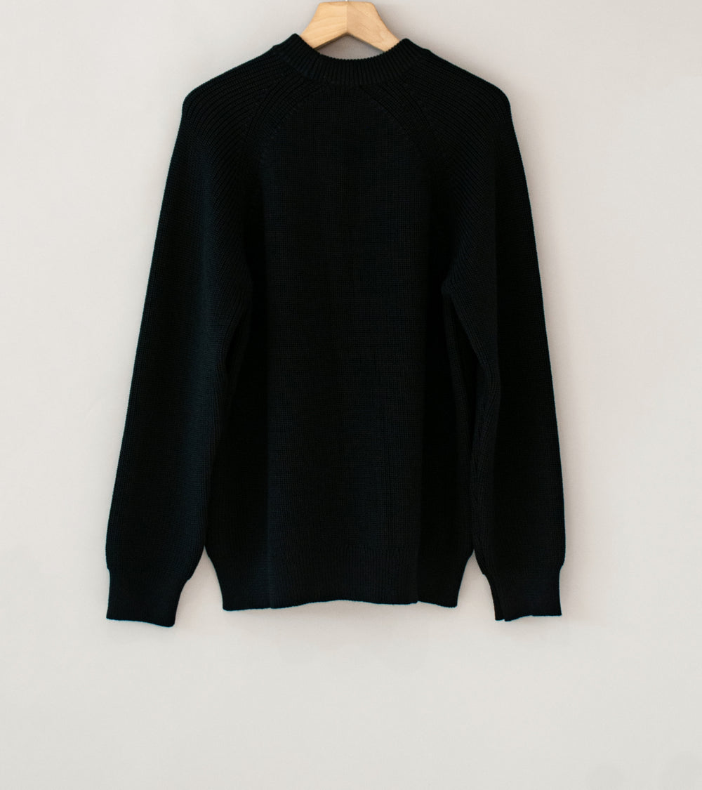 Arpenteur 'Plano Sweater' (Black Merino Wool Rib)