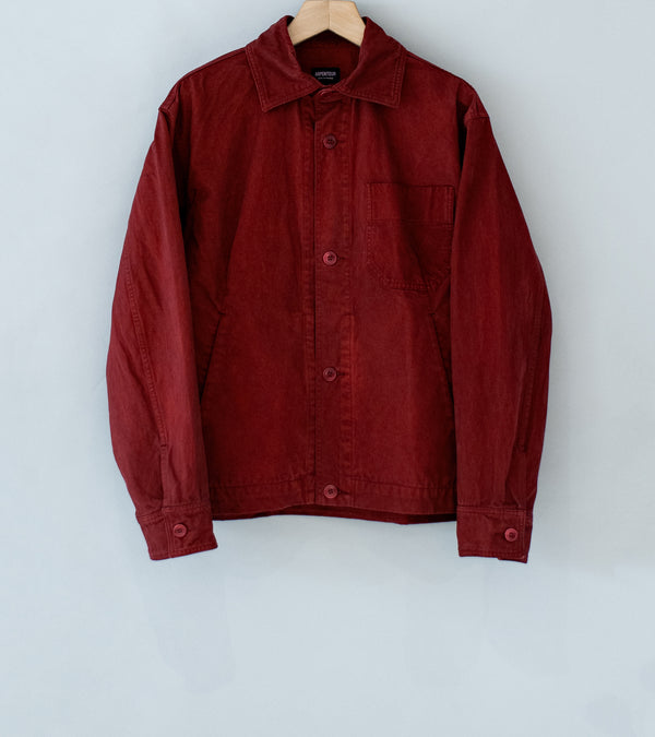 Arpenteur 'Lux Jacket' (Red Garment Dye Moleskin)