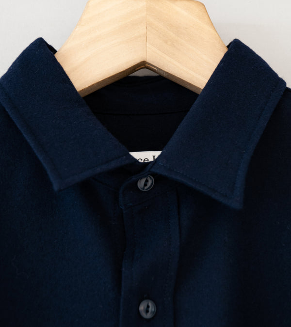 Royce Hill ‘Broad Shirt’ (Navy Wool)