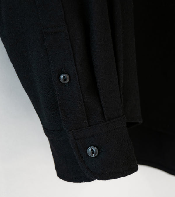 Royce Hill ‘Broad Shirt’ (Black Wool)