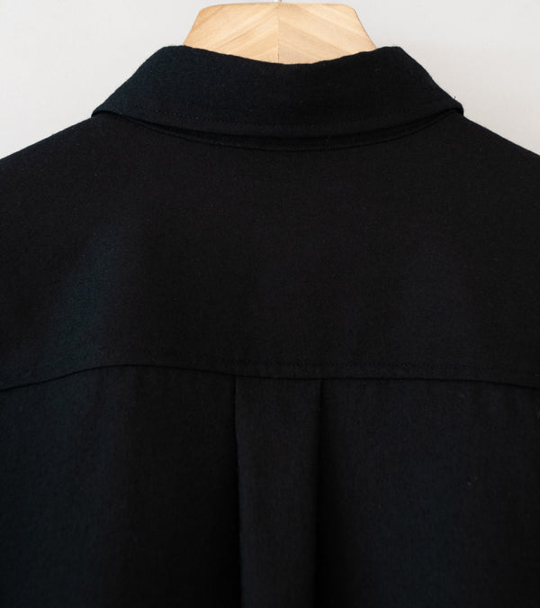 Royce Hill ‘Broad Shirt’ (Black Wool)