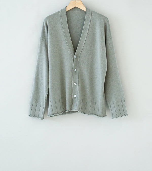 Stoffa 'Drop Shoulder Cardigan' (Sage Cashmere)