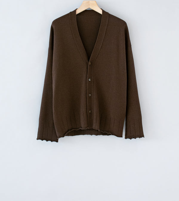 Stoffa 'Drop Shoulder Cardigan' (Chocolate Cashmere)