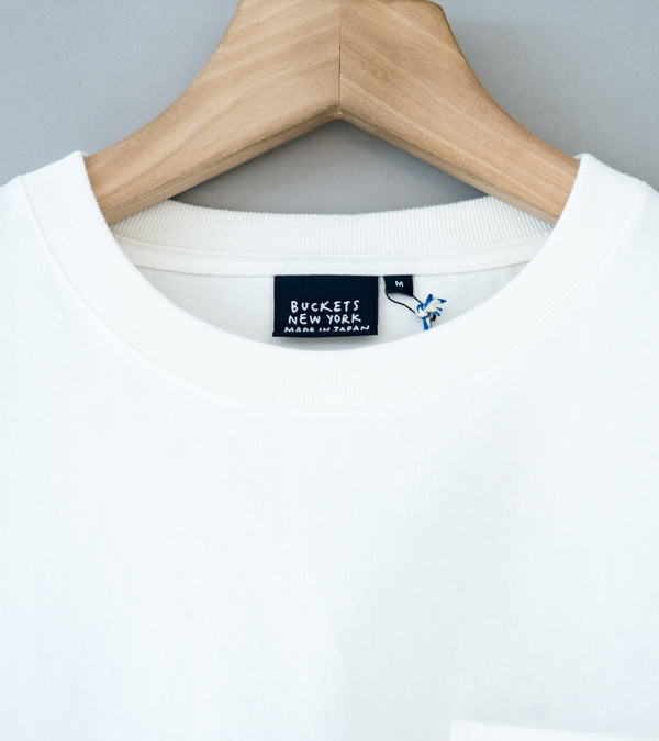 Buckets New York 'Pocket Tee' (Off White Solid)