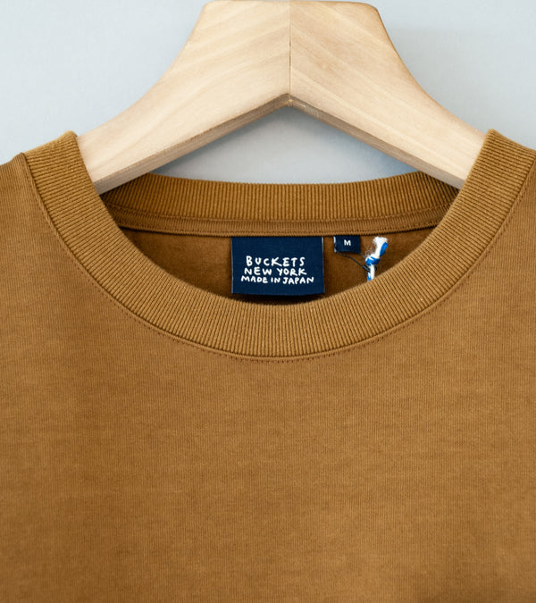 Buckets New York 'Pocket Tee' (Brown Olive Solid)