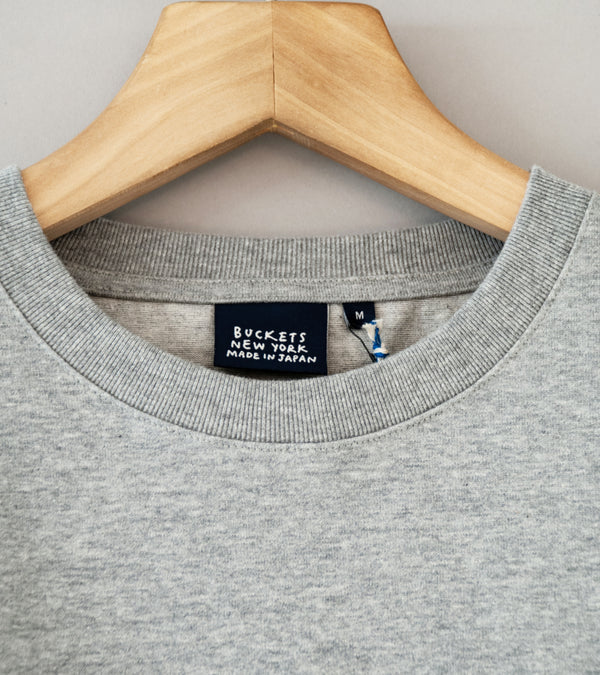Buckets New York 'Pocket Tee' (Heather Grey Solid)