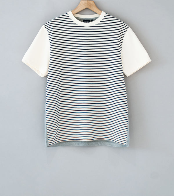 Buckets New York 'Short Sleeve Tee' (Navy Ecru Gray Block)