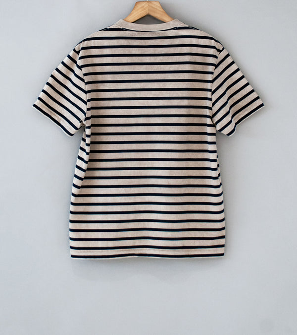 Buckets New York 'Short Sleeve Tee' (Gray Mud Navy Kurotsuchi)