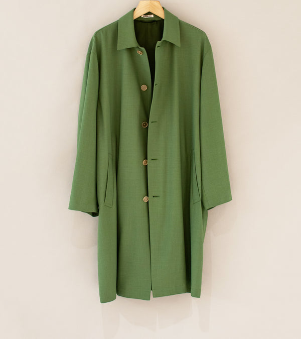 Auralee 'Hard Twist Wool Soutien Collar Coat' (Olive) – C'H'C'M'