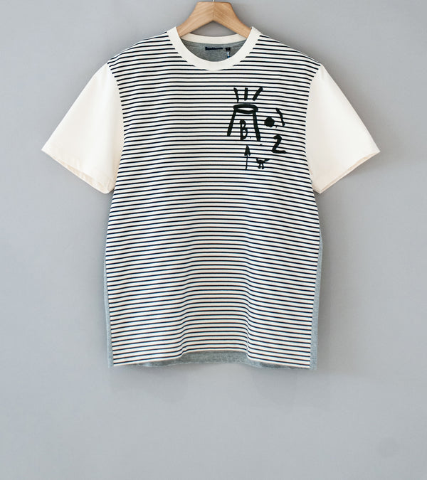 Buckets New York 'Pocket Tee' (Navy Ecru Gray Mountain)