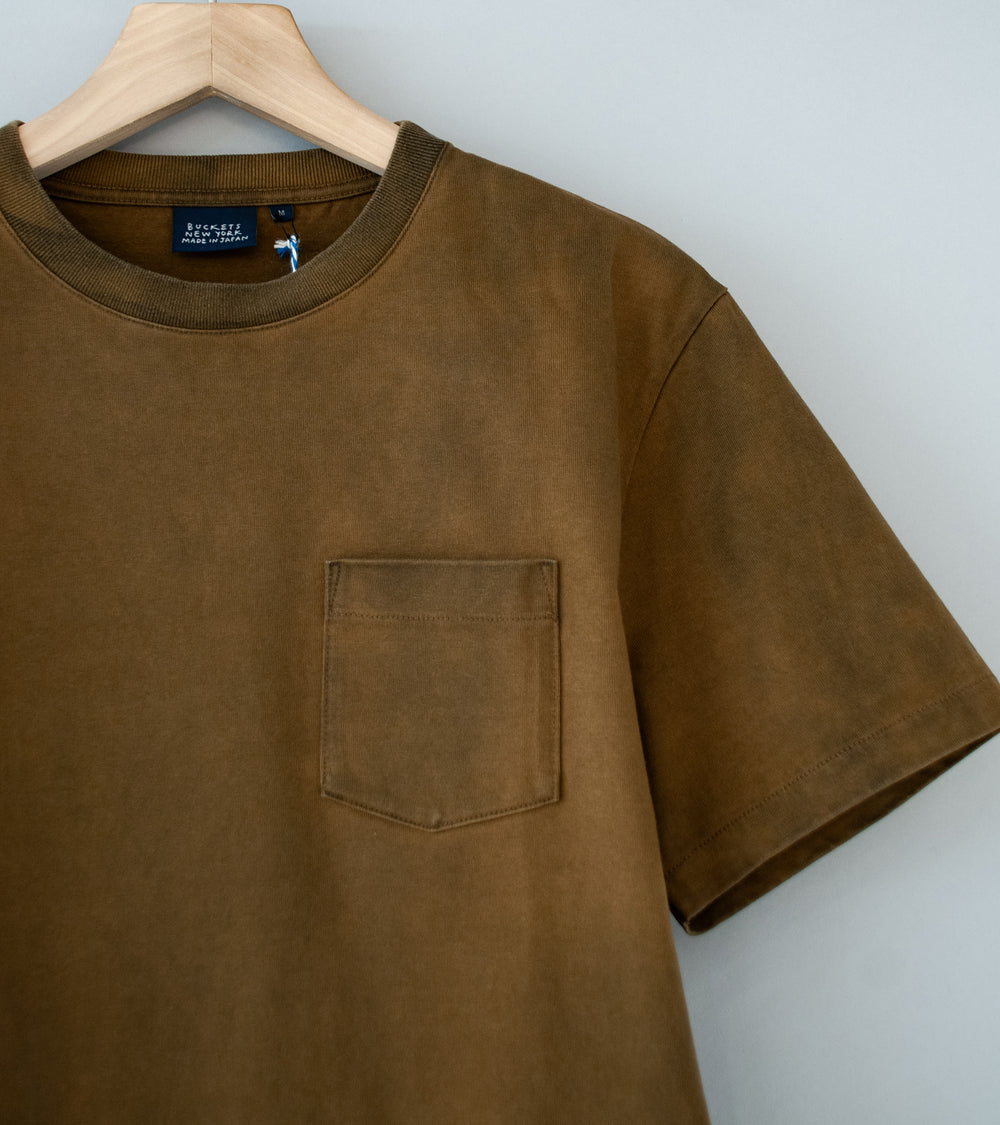 Buckets New York 'Pocket Tee' (Brown Olive Sumi)
